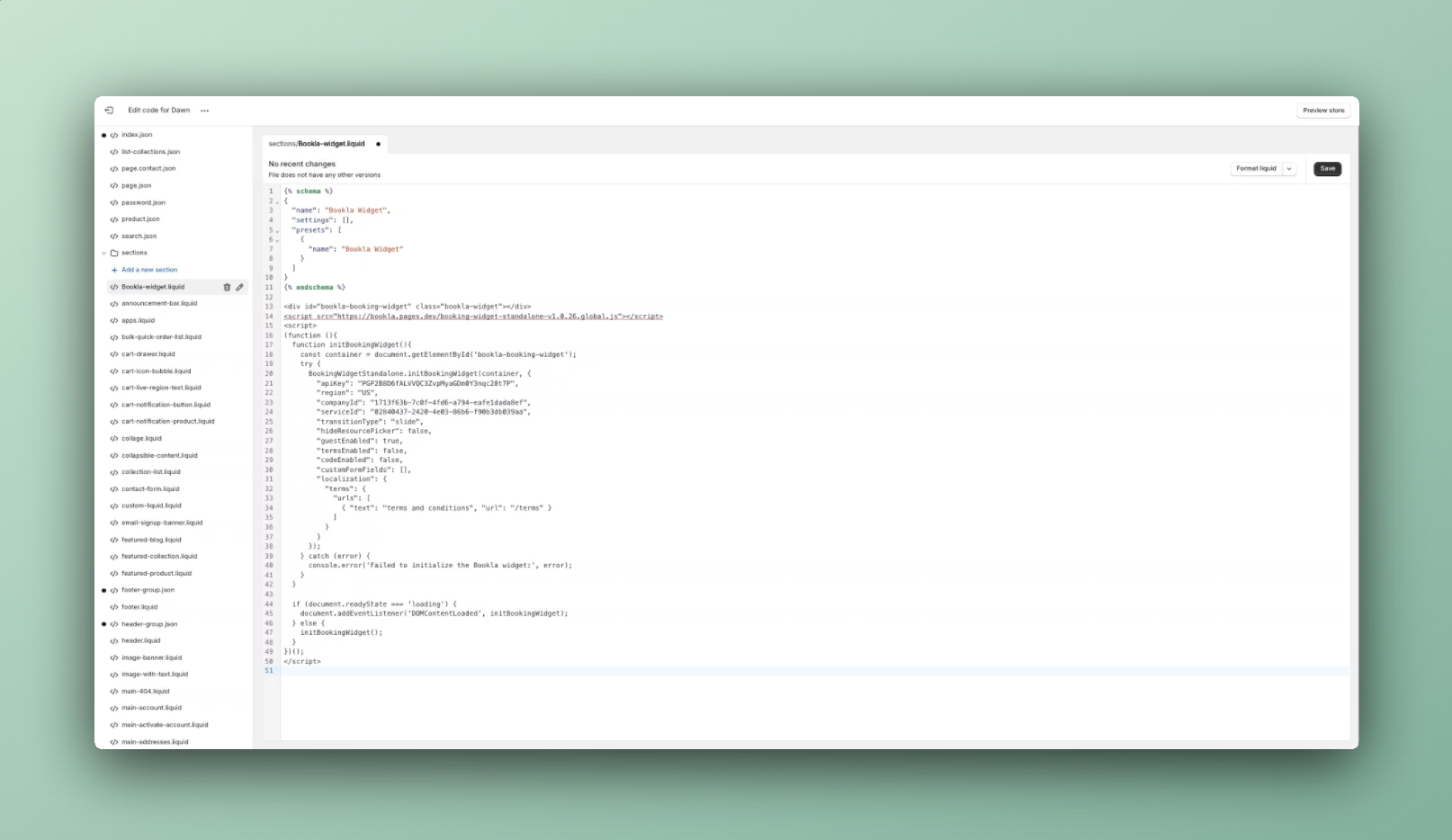 Changing code